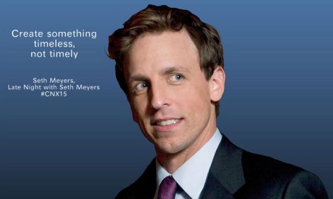 seth  meyers salesforce cnx15 @sssourabh